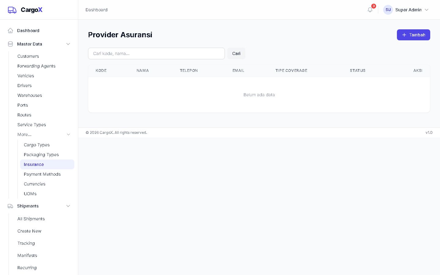 Insurance Providers — Asuransi
